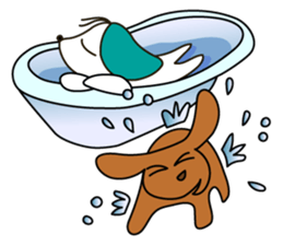 Everyday Cha and Shiro -At Home- sticker #4513782