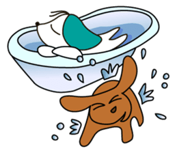 Everyday Cha and Shiro -At Home- sticker #4513782
