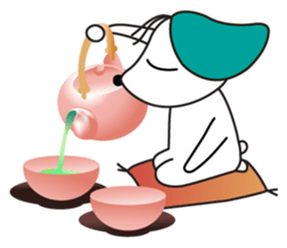 Everyday Cha and Shiro -At Home- sticker #4513787