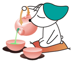 Everyday Cha and Shiro -At Home- sticker #4513787