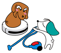 Everyday Cha and Shiro -At Home- sticker #4513792
