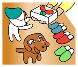 Everyday Cha and Shiro -At Home- sticker #4513799