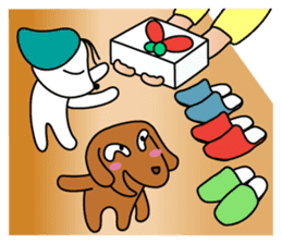 Everyday Cha and Shiro -At Home- sticker #4513799