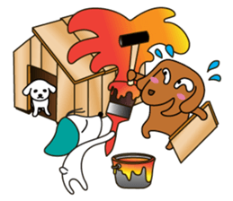 Everyday Cha and Shiro -At Home- sticker #4513800