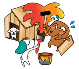 Everyday Cha and Shiro -At Home- sticker #4513800
