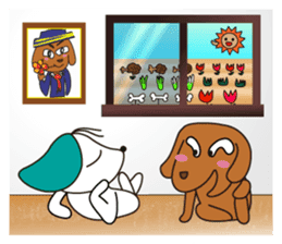 Everyday Cha and Shiro -At Home- sticker #4513802