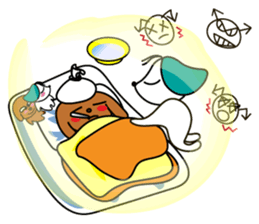 Everyday Cha and Shiro -At Home- sticker #4513806