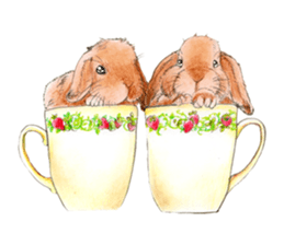 Fancy rabbits sticker #4513946