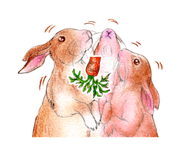 Fancy rabbits sticker #4513953