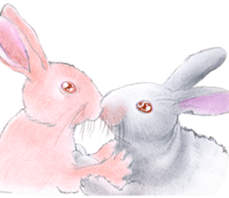 Fancy rabbits sticker #4513962