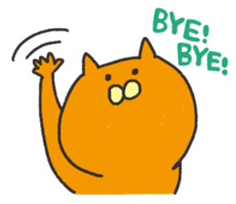 Orange cat name is Pochi sticker #4513971