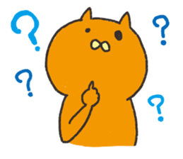 Orange cat name is Pochi sticker #4513978