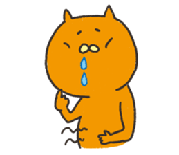 Orange cat name is Pochi sticker #4513981