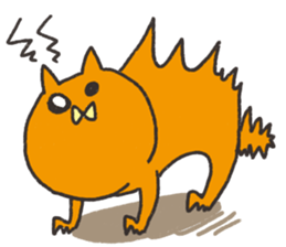 Orange cat name is Pochi sticker #4513984