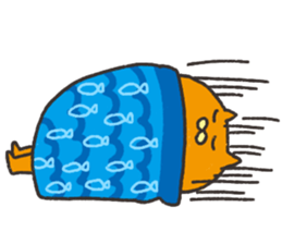 Orange cat name is Pochi sticker #4513986