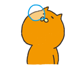 Orange cat name is Pochi sticker #4513988