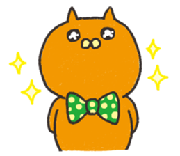 Orange cat name is Pochi sticker #4513992