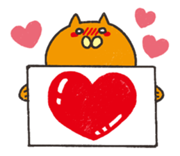 Orange cat name is Pochi sticker #4513994