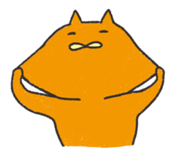 Orange cat name is Pochi sticker #4513995