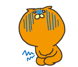 Orange cat name is Pochi sticker #4513998