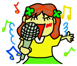 fairy of a clover  yuppi. sticker #4514049