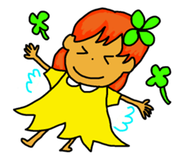 fairy of a clover  yuppi. sticker #4514063