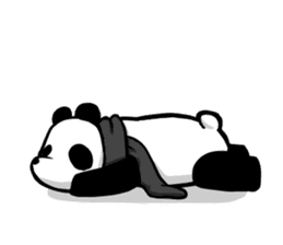 muffler giant panda sticker #4514816