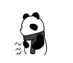 muffler giant panda sticker #4514818