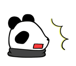 muffler giant panda sticker #4514819