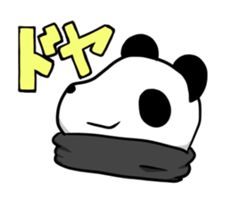 muffler giant panda sticker #4514821