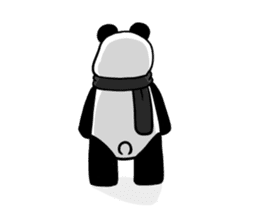muffler giant panda sticker #4514822