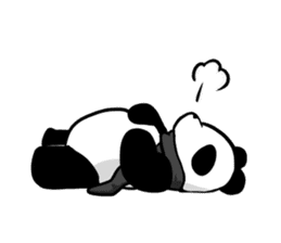 muffler giant panda sticker #4514827