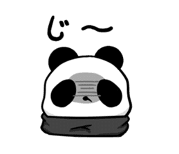 muffler giant panda sticker #4514828