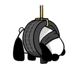 muffler giant panda sticker #4514833