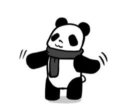 muffler giant panda sticker #4514835