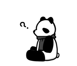 muffler giant panda sticker #4514838