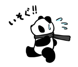 muffler giant panda sticker #4514839