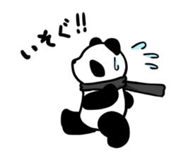 muffler giant panda sticker #4514839