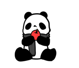 muffler giant panda sticker #4514840