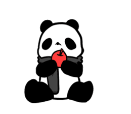 muffler giant panda sticker #4514840