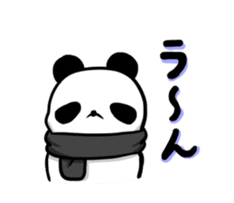 muffler giant panda sticker #4514845