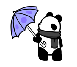 muffler giant panda sticker #4514846