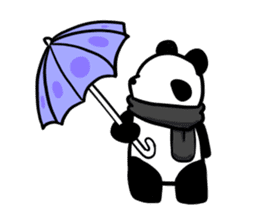 muffler giant panda sticker #4514846