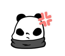 muffler giant panda sticker #4514850