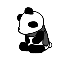 muffler giant panda sticker #4514852