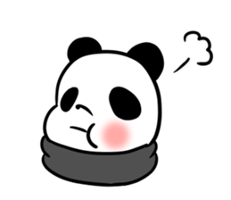 muffler giant panda sticker #4514853