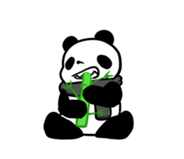 muffler giant panda sticker #4514854