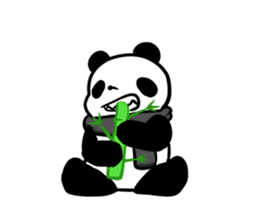 muffler giant panda sticker #4514854