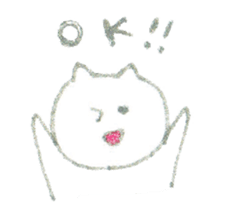 Crayon cats sticker #4514958