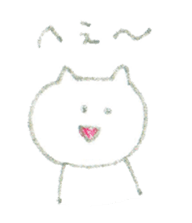 Crayon cats sticker #4514960